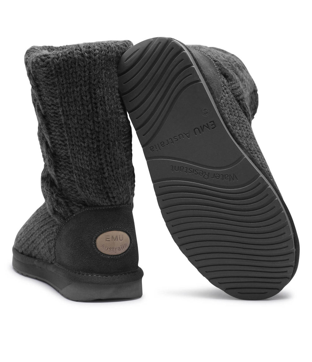 Хлопковое угги Bartle EMU Australia - серый(W13142)