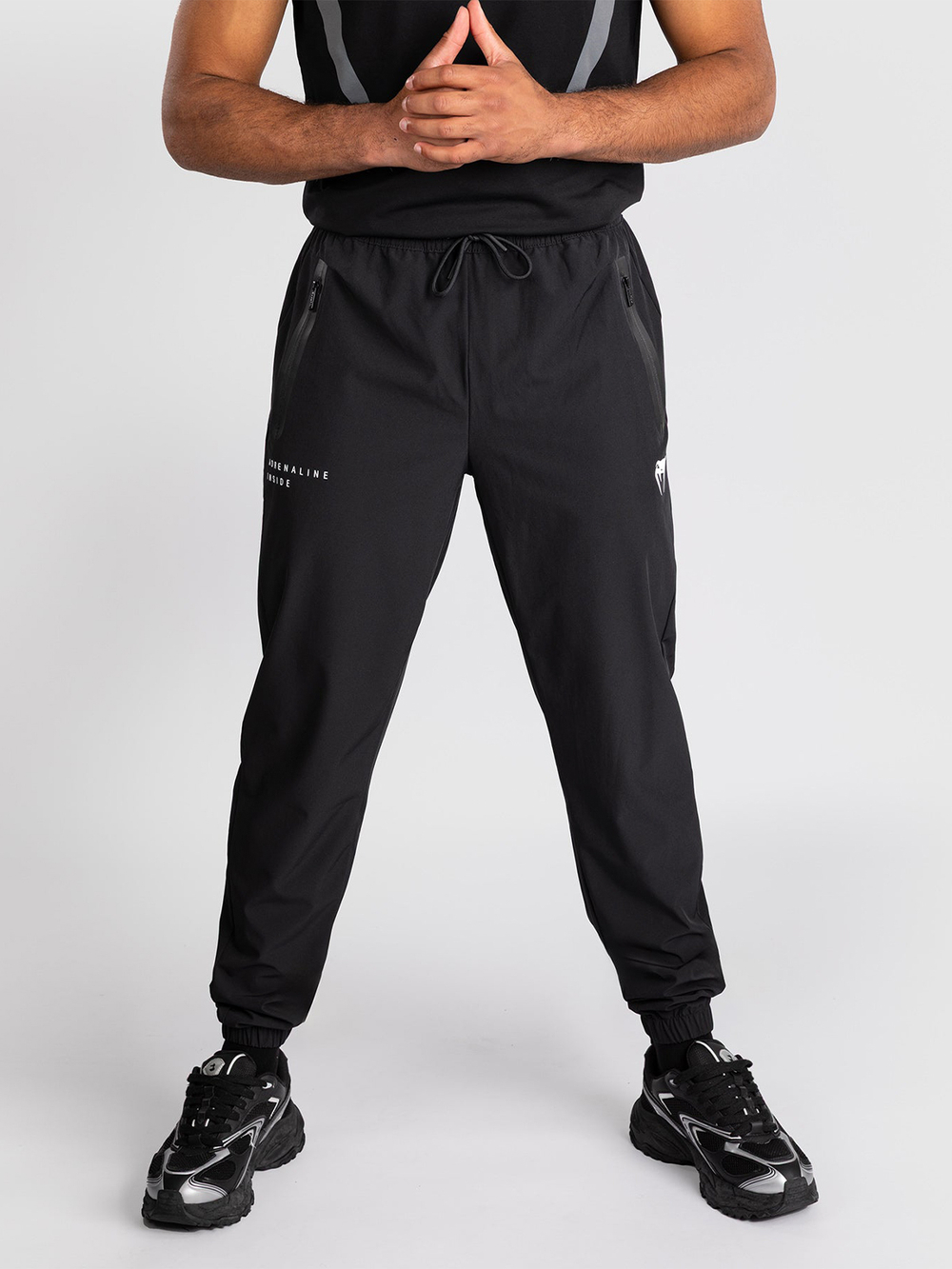 Брюки спортивные Venum Adrenaline Black/Silver Grey