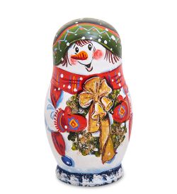 Народные промыслы МР-13/ 6-A Матрешка 5м «Снеговик»