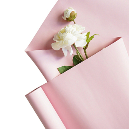 Упаковочная пленка/для цветов, Матовая однотонная, Корея "Розовая орхидея", 50 мкм, 0,5*10 м