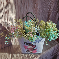 Композиция в фетровой сумочке "Романтичная"