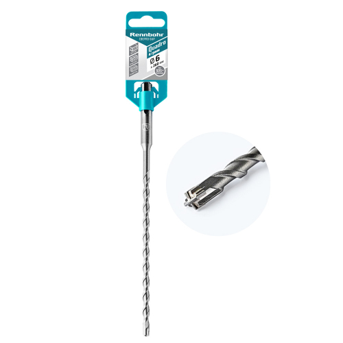 Бур SDS+ Rennbohr Quadro 4 грани 6x210