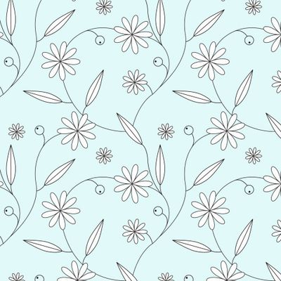 Цветочная нежность 1( на голубом фоне )