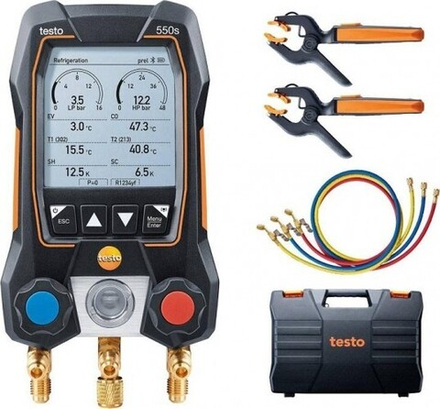Цифровой манометрический коллектор Testo 550 s комплект 3 в кейсе 0564 5503