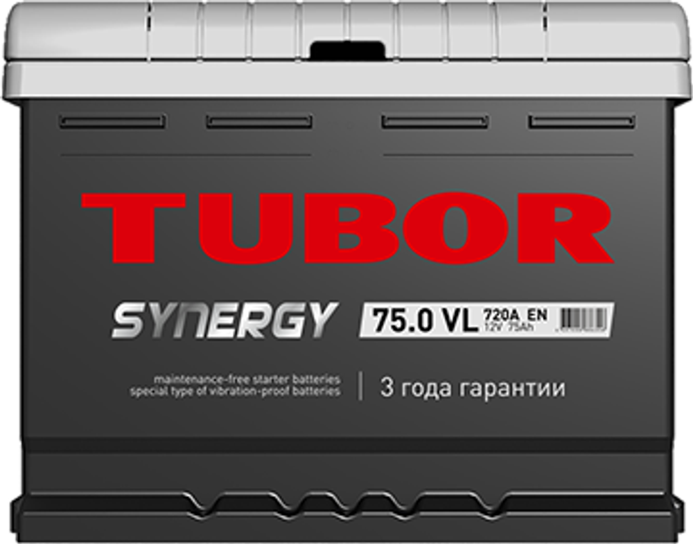 TUBOR Synergy  6СТ-74 (низкий) аккумулятор