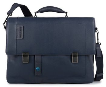 Портфель Piquadro Pulse синий кожа (CA4130P15/BLU3)
