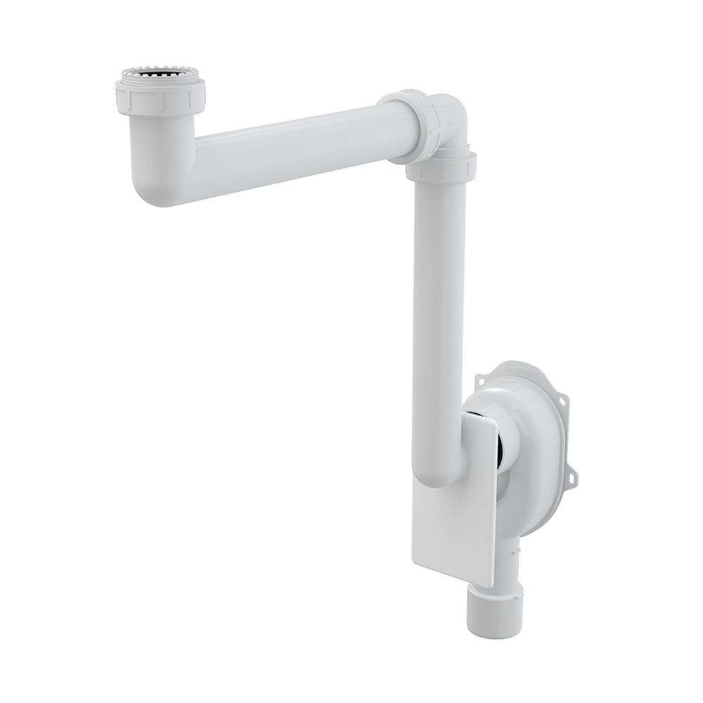 Универсальный сифон под штукатурку,Alca Plast A873 экономящий пространство