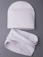 Шапка детская осенняя и снуд