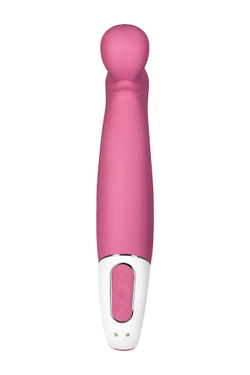 Нереалистичный вибратор Satisfyer Petting Hippo, силикон, малиновый, 22,9 см.