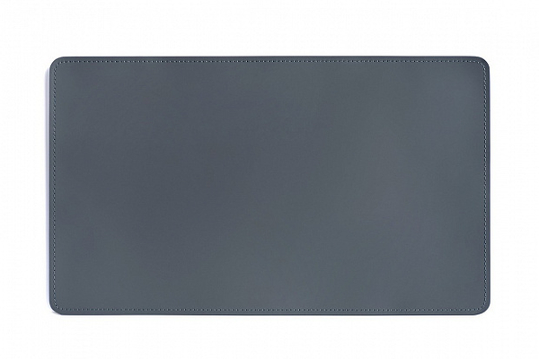 Бювар кожаный темно-серый