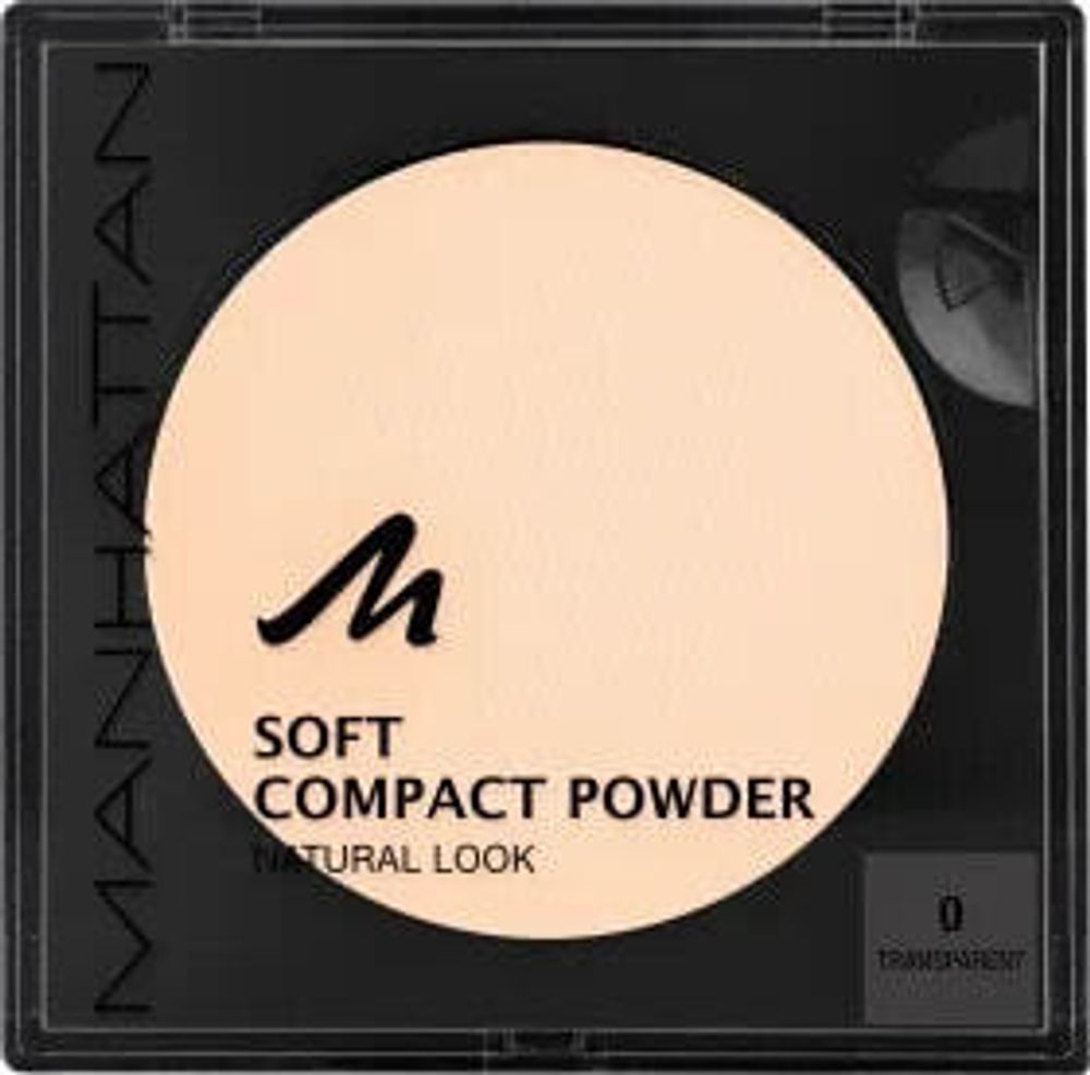 Пудра для лица Manhattan Kompakt Puder Soft Transparent 00 Матирующий 9 g