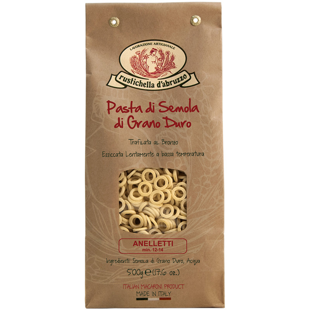 Макароны мелкие Анельетти (Anelletti), РУСТИЧЕЛЛА, 500г