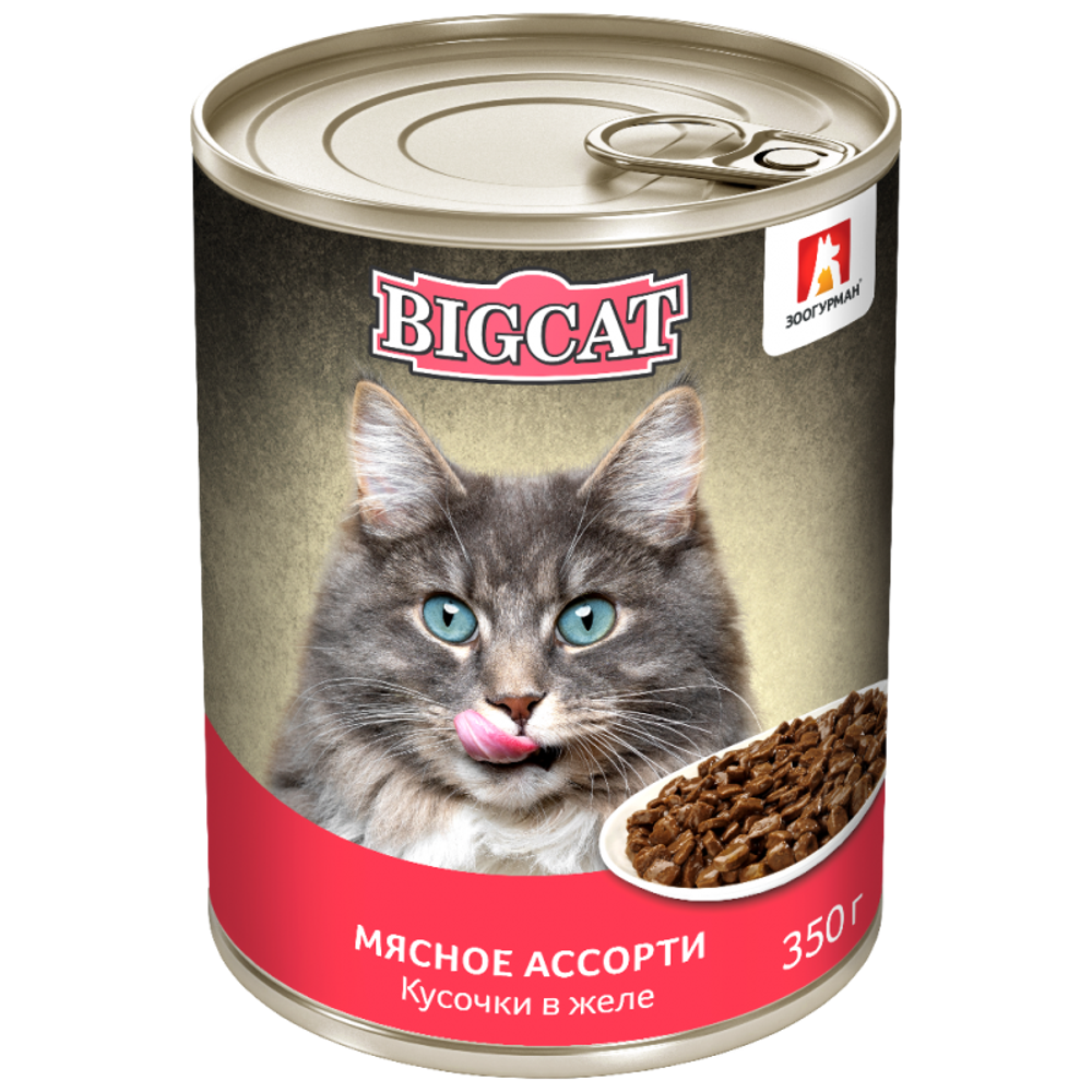 Зоогурман корм консервированный для кошек big cat