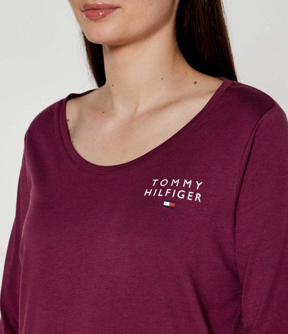 Блузка Tommy Hilfiger - бордовый(UW0UW05224)