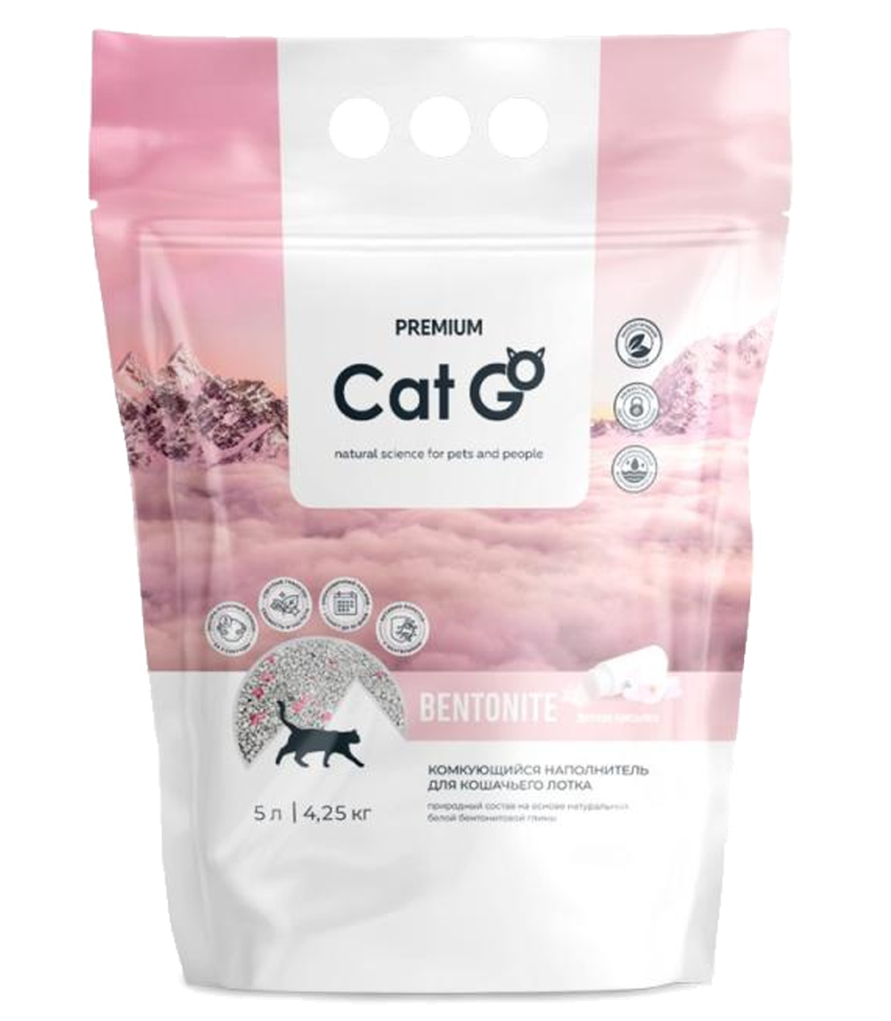 Cat go Бентонит Комкующийся наполнитель Детская присыпка 4,25 кг (5л)
