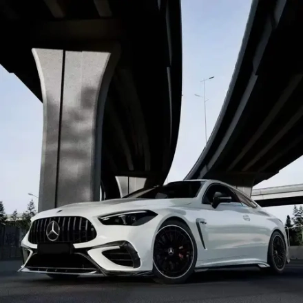 Карбоновый обвес для Mercedes-Benz CLE C236 CLE53 AMG 2023+ Мерседес губа диффузор юбки Спойлер