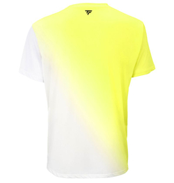 Мужская теннисная футболка Tecnifibre X-Loop Fire - white/yellow
