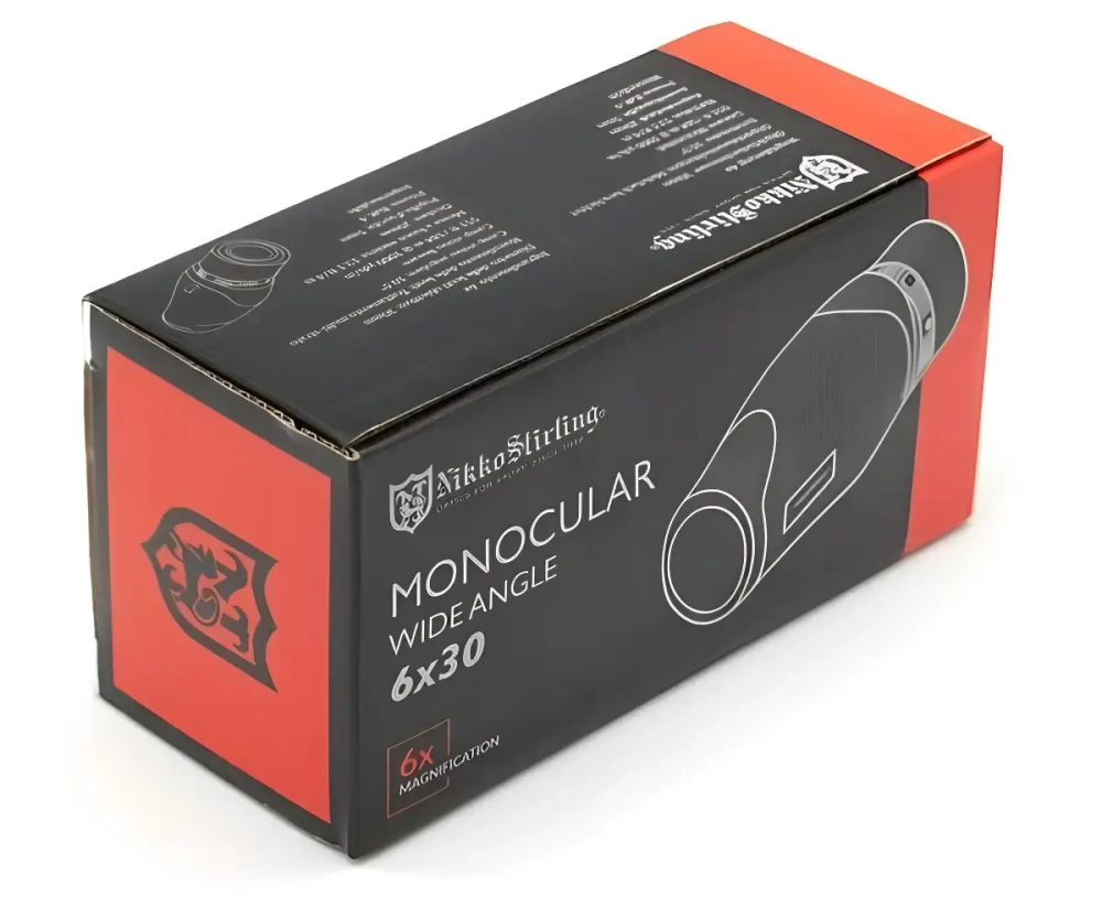 Коробка монокуляра Nikko Stirling 6х30 с изображением прибора