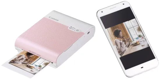 Принтер сублимационный Canon Selphy SQUARE QX10, цветн, меньше A6, розовый