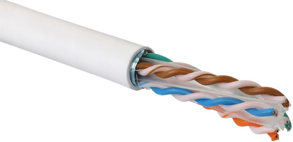 Кабель витая пара U/UTP 6a кат. 4 пары Eurolan 19C-UA-12WT-R500