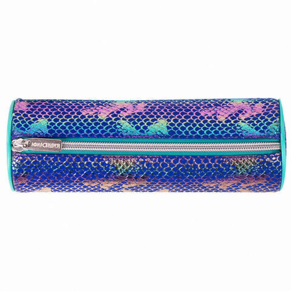 Пенал-тубус ЮНЛАНДИЯ SEASTORY на молнии, мягкий, "Aquamarine", 21х7х7 см, 270047