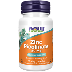 Now Foods Zinc Picolinate 50 mg 60 veg capsules, Цинк