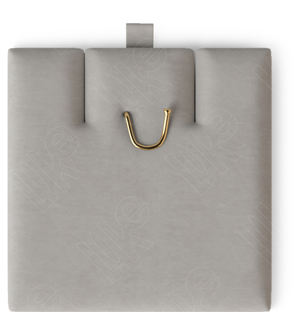 Вкладыш 04/горизонтальный/для серег/подвески/2 прорези/крючок/петелька