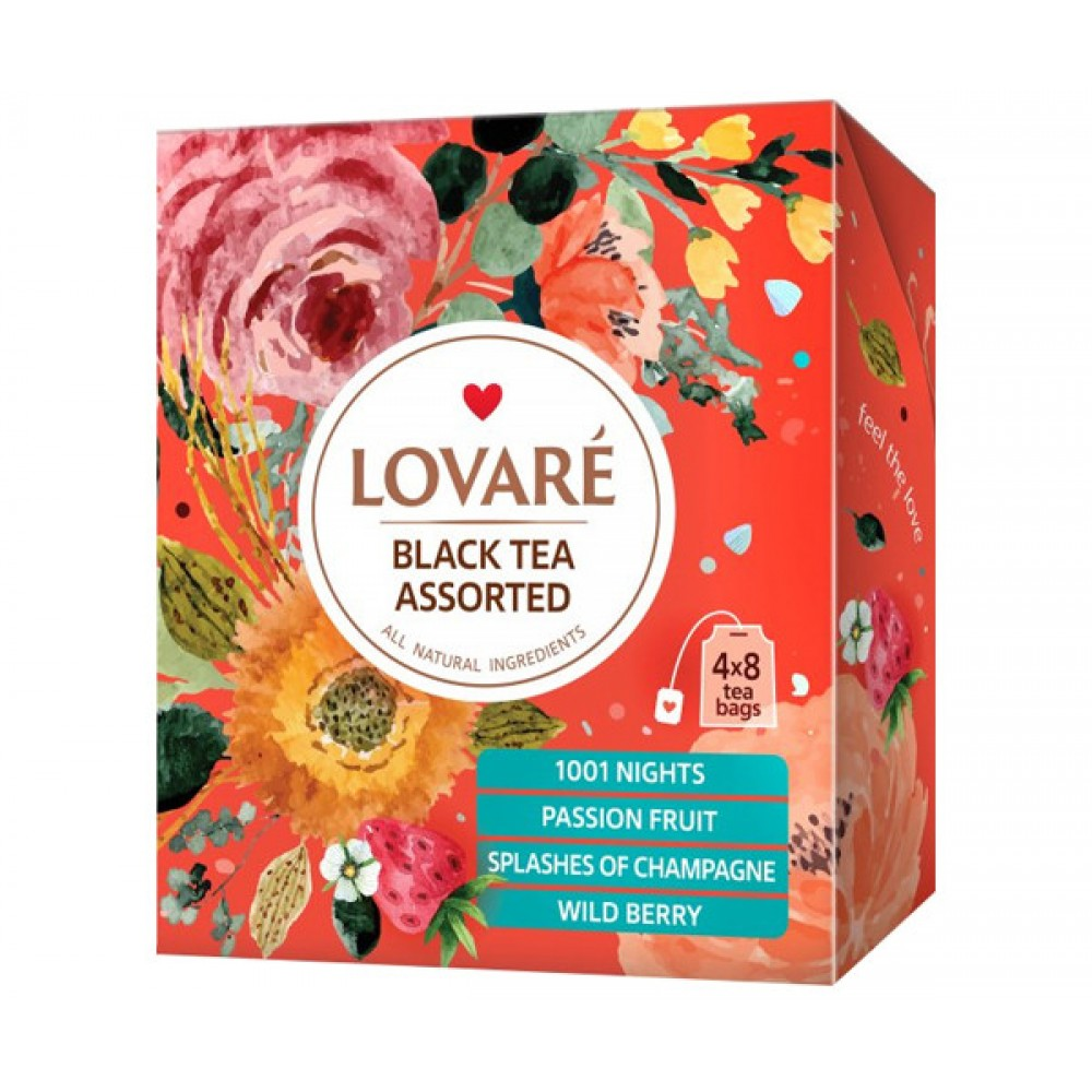 Чай черный Lovare ассорти 32 пакетика