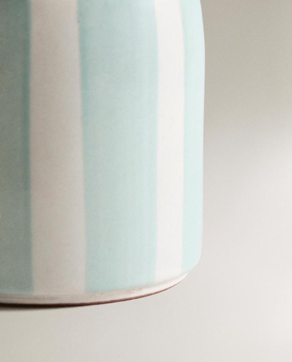 ZARA HOME БАНКА-ОРГАНАЙЗЕР ДЛЯ ВАННОЙ С ВЕРТИКАЛЬНЫМИ ПОЛОСАМИ, СИНИЙ