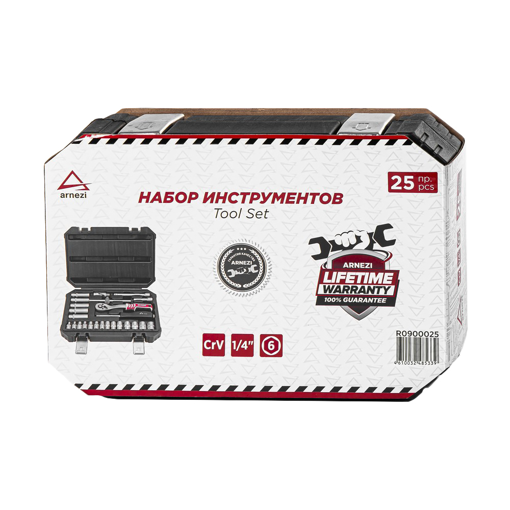 Набор инструментов 25 пр. 1/4"DR ARNEZI R0900025
