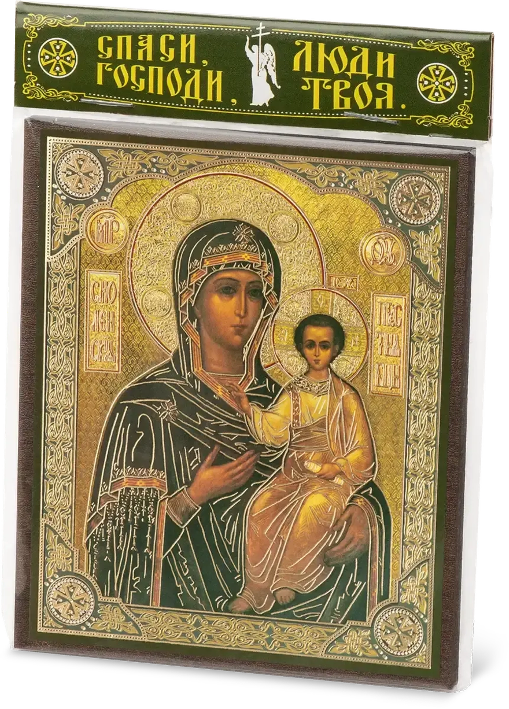 Икона БМ "Смоленская" 10х12 на МДФ-6