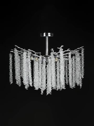 Люстра потолочная Lanbos, 8 ламп Е14, 480 Вт, до 20 кв м, хром