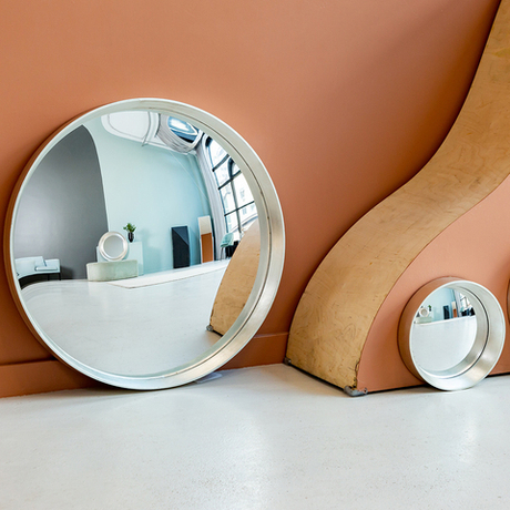 Зеркало настенное Объект мечты Зазеркалье Хогард Сильвер версия L fish-eye OM-21092113