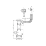 Сифон 1 1/2*40 Ani Грот с гибким переливом А0140S АНИ пласт
