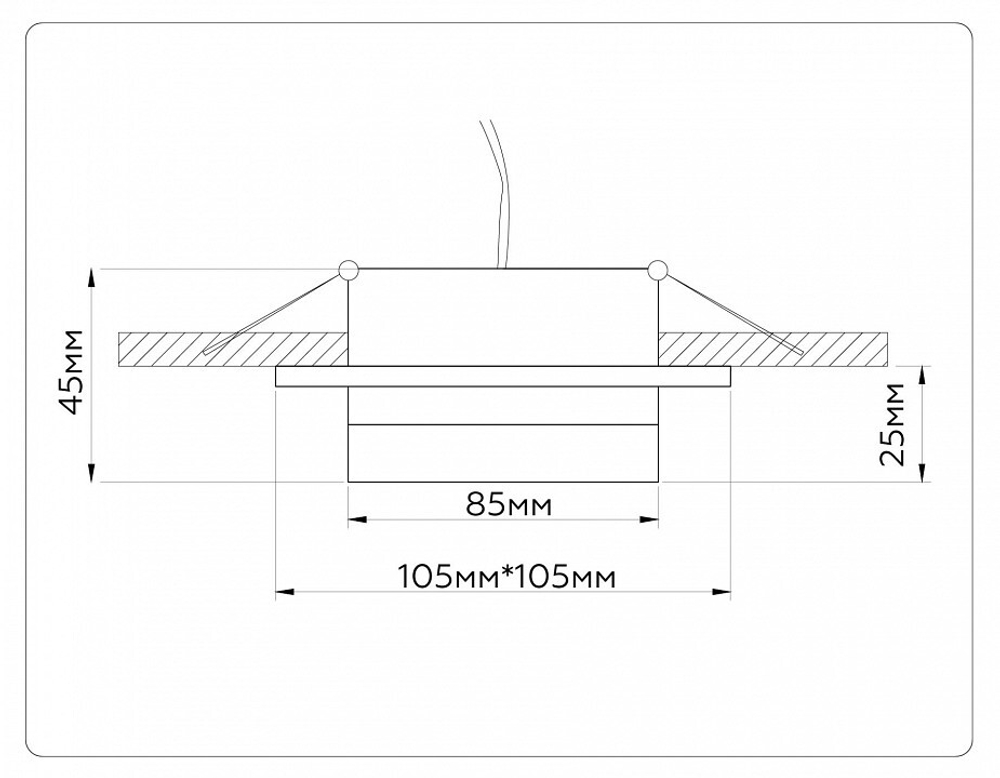 Встраиваемый светильник Ambrella Light TN TN52421