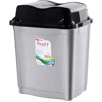 Ведро для мусора»Proff «5л с перекидным верхом (Эльфпласт)