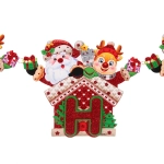 Растяжка бумажная новогодняя «Весёлые дедушки» 220 см