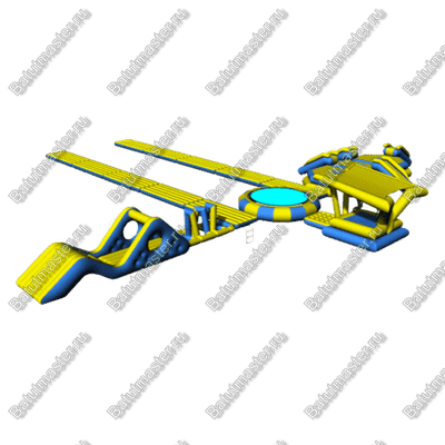 Коммерческий аквапарк на воде «Водный мир» 36×28×3 м