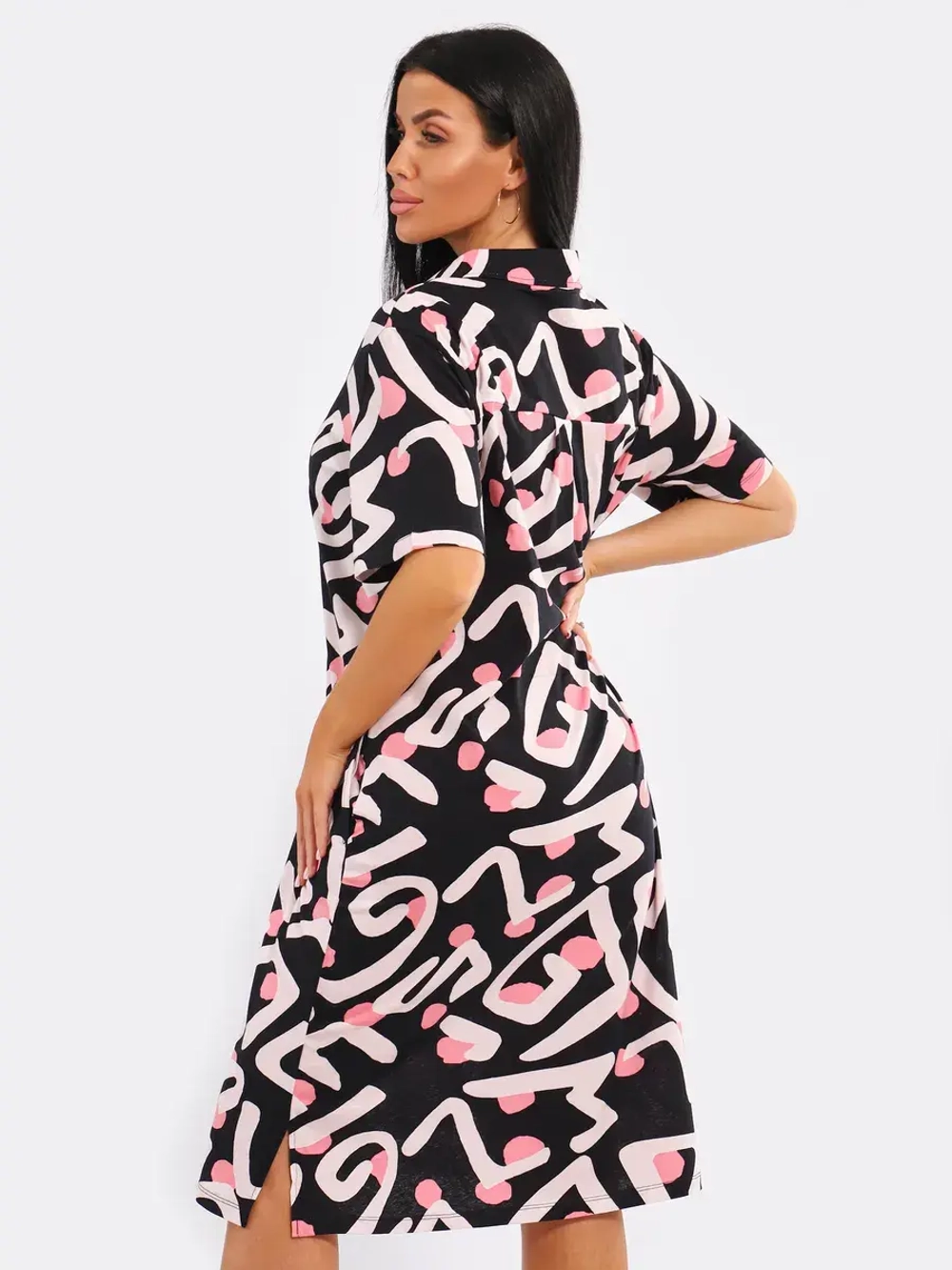 Платье рубашка хлопок большие размеры