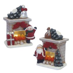 GAEM Фигурка декоративная "Камин" с подсветкой (2xLR44), L11 W7,2 H13 см, 2в.