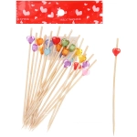 Шпажки для канапе 12 см «Любовь» 20 шт, микс