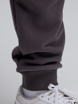 Костюм мужской спортивный на молнии (без начеса). Графит