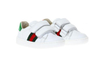 Baby GUCCI Gucci ACE multicolor striped low-top toddler shoes white