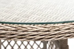 "Эспрессо-80 L" обеденная группа плетеная, цвет бежевый