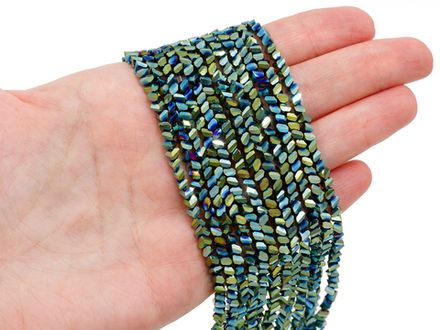 Нить бусин для украшений 4мм (ювелирное стекло)