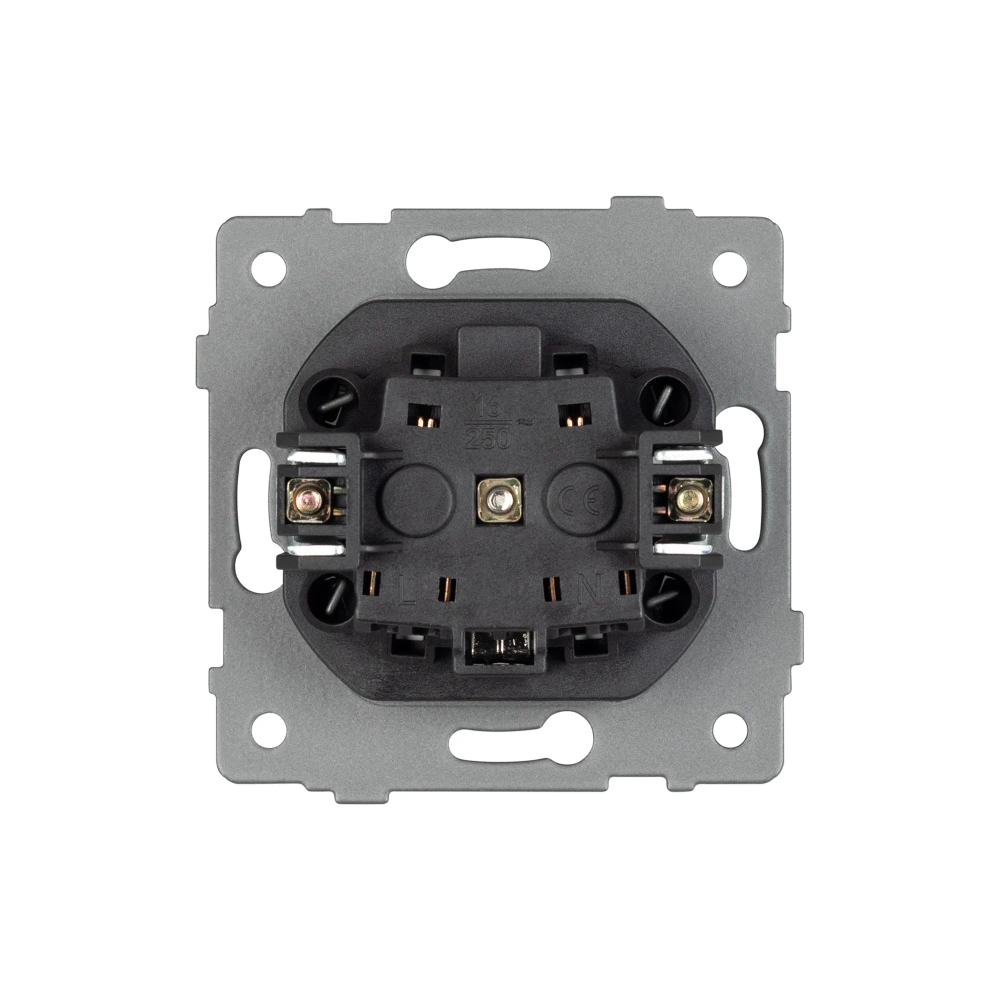 Механизм электрической розетки SCT-MEU1-PL-GR-V (250V, 16A) (Arlight, -) 049816