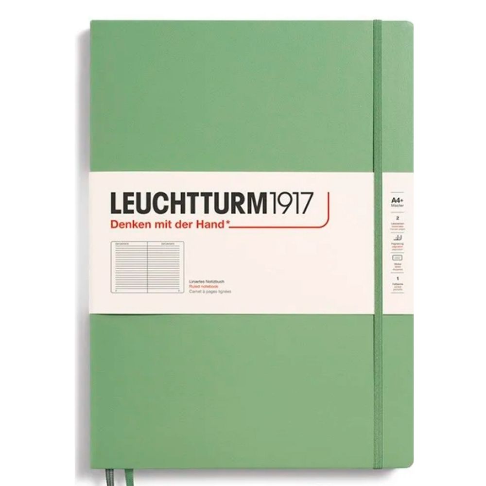 Блокнот Leuchtturm1917 Master Slim A4+ в линейку с твердой обложкой (363918)
