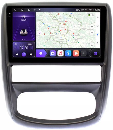 Магнитола для Renault Duster 2010-2015, Nissan Terrano 2014+ - Carmedia OL-9995 QLed+2K, Android 12, TS10,  CarPlay, 4G SIM-слот