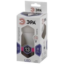 Лампа светодиодная ЭРА STD LED A60-13W-860-E27 13Вт груша холодный дневной свет Е27 | Лампы cветодиодные Груша (A)