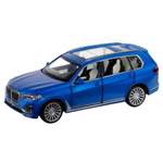 Модель 1:32 BMW X7, синий, свет, звук, откр. четыре двери, капот и багажник, инерция